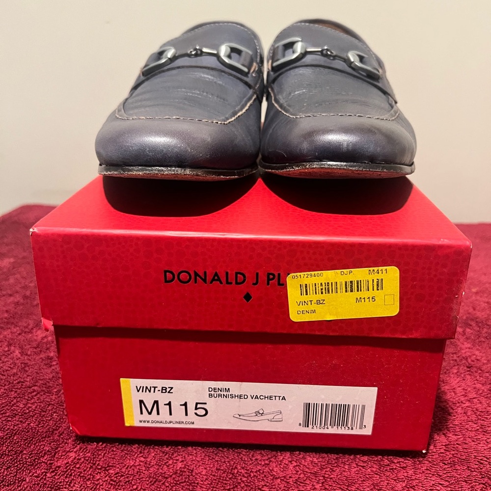 Donald J. Pliner Blue Loafers Slip-Ons